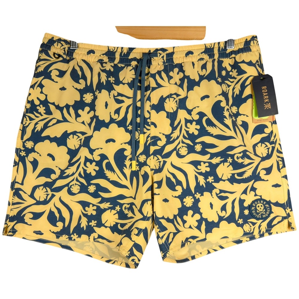 ROARK Mens Shorey 16" Board Shorts XL Cagliari Costa‎ Floral Swim Trunks